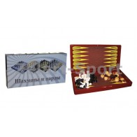 Шахматы, шашки, нарды набор настольных игр IG-5008B