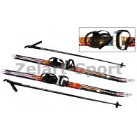 Лыжи беговые в комплекте с палками Zelart SK-1883-120B