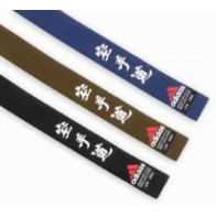 Пояс Adidas серии ELITE с вышивкой карате (синий)