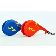 Ракетка для таеквондо Двойная PU WTF BO-4746 Хлопушка