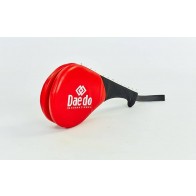 Ракетка для тхэквондо двойная Daedo BO-5489-R (PVC, наполнитель-пенополиуретан, красная)