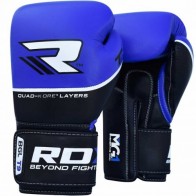 БОКСЕРСКИЕ ПЕРЧАТКИ RDX QUAD KORE BLUE
