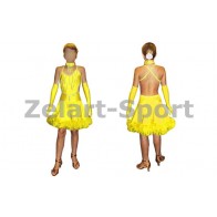 Платье Латина желтый CO-130181-Y (нейлон, эластан)