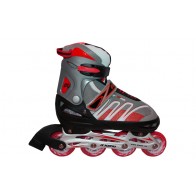 Роликовые коньки раздвижные KEPAI F1-K02-R / (30-33) красный