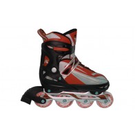 Роликовые коньки раздвижные KEPAI F1-K03-R / (30-33) красный