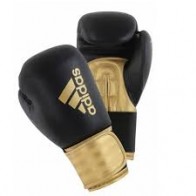 Боксерские перчатки Adidas Hybrid 100 черно-золотые