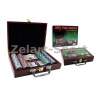 Покерный набор в дерев. кейсе-200 IG-6642