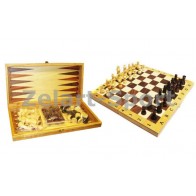 Шахматы, шашки, нарды набор настольных игр IG-CH-05