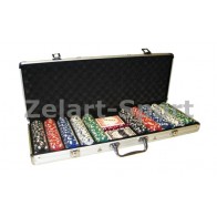 Покерный набор в алюм. кейсе-500 IG-2115