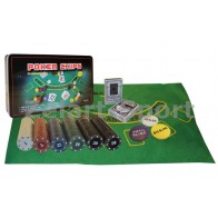 Покерный набор в метал. коробке-300 IG-4394