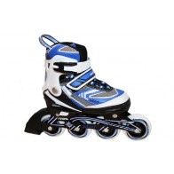 Роликовые коньки раздвижные ZEL Z-5102B / (32-35) синий