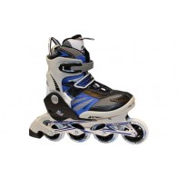 Роликовые коньки раздвижные ZEL Z-638B / (32-35) синий