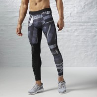 Компрессионные брюки мужские Reebok Shattered Stripe