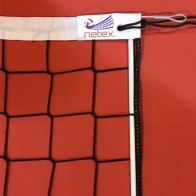 Волейбольная сетка Netex PP/b-3 с тросом и антеннами SI 0008 (черная)