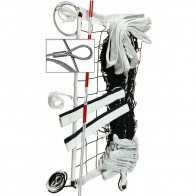 Волейбольная сетка профессиональная Netex PP/b-3 с тросом и антеннами SI 0009 (черная)