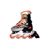 Роликовые коньки раздвижные KEPAI SK-28002OB / (30-33) оранжевый-черный