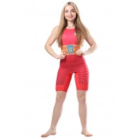 Трико для борьбы WRESTLER WOMENS APPROVED UWW red