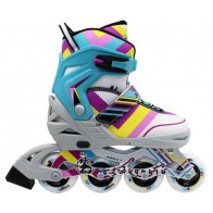 Роликовые коньки раздвижные ZEL Z-800B ABSTRACT