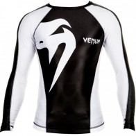 Рашгард Venum Giant Rashguard - Black/Ice - Long sleeves
