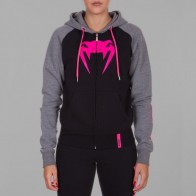 Женская толстовка Venum Infinity Hoody With Zip Black Grey