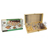 Шахматы, шашки, нарды набор настольных игр W3015