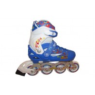 Роликовые коньки раздвижные ZEL Z-096B / (34-37) синий