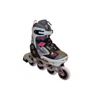 Роликовые коньки раздвижные ZEL Z-636P / (32-35) розовый