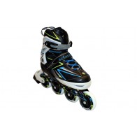 Роликовые коньки раздвижные ZEL Z-9002BY / (39-42) сине-желтый