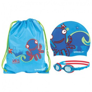 Набор для плавания детский: очки, шапочка, сумка SPEEDO SEA SQUAD