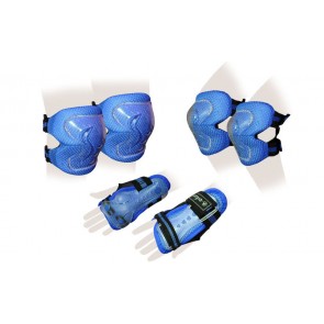 Защита спорт. наколенники, налокот., перчатки детские ZEL SK-4679B LUX