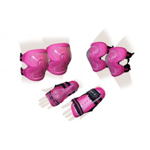 Защита спорт. наколенники, налокот., перчатки детские ZEL SK-4679P LUX