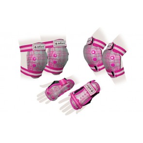 Защита спорт. наколенники, налокот., перчатки детские ZEL SK-4678P CANDY