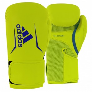 Боксерские перчатки Adidas Speed 100 желтые с синим