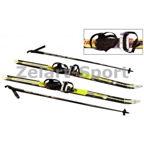 Лыжи беговые в комплекте с палками Zelart SK-1883-110B