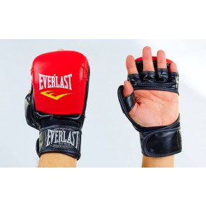 Перчатки для смешанных единоборств MMA PU ELAST BO-4612-RBK