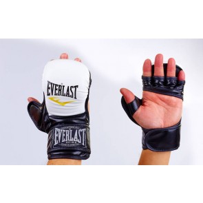 Перчатки для смешанных единоборств MMA PU ELAST BO-4612-WBK