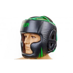 Шлем боксерский с полной защитой Кожа VENUM BO-5246