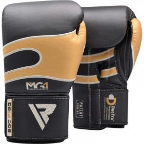 БОКСЕРСКИЕ ПЕРЧАТКИ RDX LEATHER BLACK GOLD