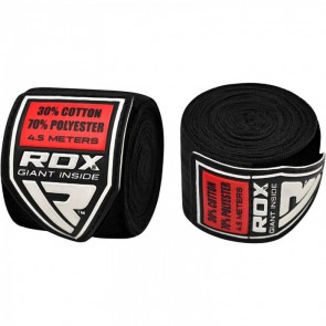 Бинты боксерские RDX fibra black 4.5m