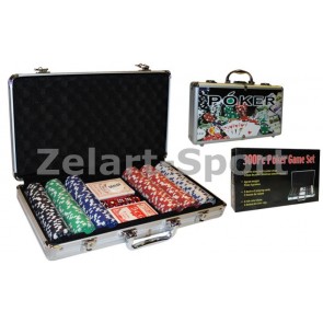 Покерный набор в алюм. кейсе-300 IG-4392-300
