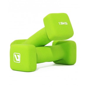 Гантели неопреновые LiveUp SQUARE HEAD 2х1,5 кг