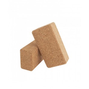 Блок для йоги пробковый LiveUp YOGA BRICK