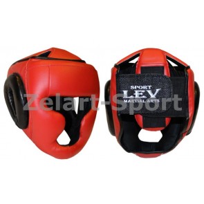 Шлем боксерский с полной защитой Стрейч Лев LV-4294 Маска