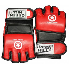 Перчатки MMA COMBAT SAMBO GREEN HILL (кожзам)