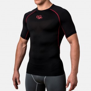 Компрессионная футболка Peresvit Air Motion Compression Short Sleeve T-Shirt Black Red