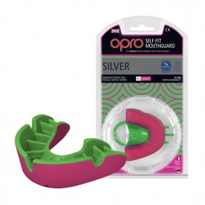 Капа боксерская OPRO Junior Silver 