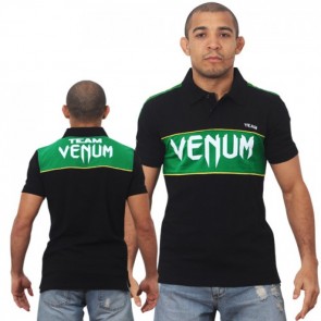 Футболка Venum Team Polo - Black/Green