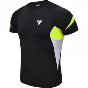 РАШГАРД С КОРОТКИМ РУКАВОМ RDX LYCRA GREEN