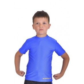 Футболка компрессионная BERSERK for KIDS MARTIAL FIT blue