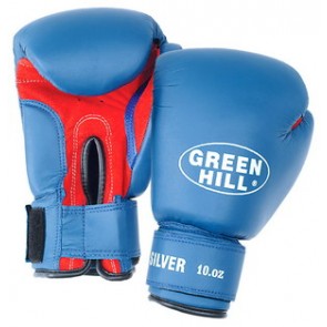 Боксерские перчатки Green Hill "SILVER"